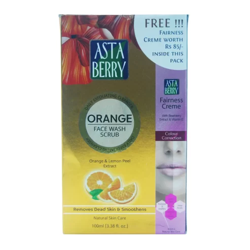 Asta-Berry Orange Facewash Scrub-100ml