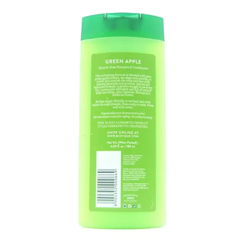 Biotique Green Apple Shine and Glossy Hair, 180ml