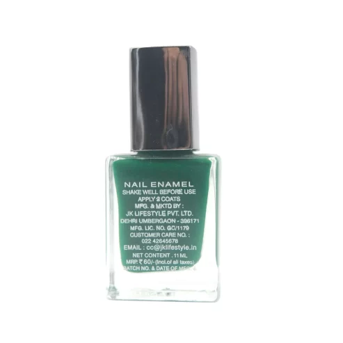 JUICE Long Stay Enamel Nail Polish-11ml | Colour - Forest Green | Colour Code - 46