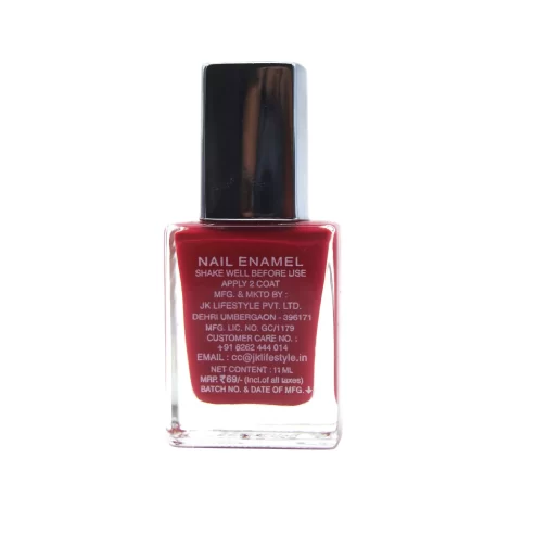 JUICE Long Stay Enamel Nail Polish-11ml | Colour - Lacquer Red | Colour Code - 11