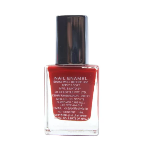 JUICE Long Stay Nail Polish-11ml | Colour - Spanish Red | Code - 195