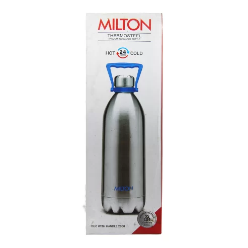 Milton Duo-DLX-2000 Silver Thermosteel-1.86Litre/1860ml
