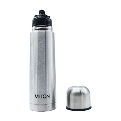 Milton 500-Flip-Lid Silver Thermosteel-Bottle-500ml