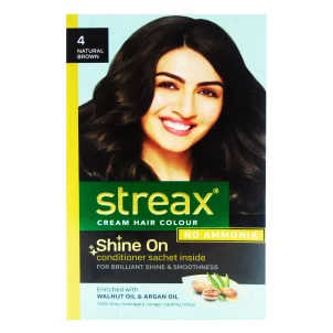 Streax Natural-Brown-4 Hair-Colourant Cream-60g
