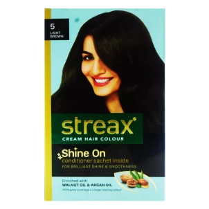 Streax 5-Light-Brown Hair-Colour Small-Pack