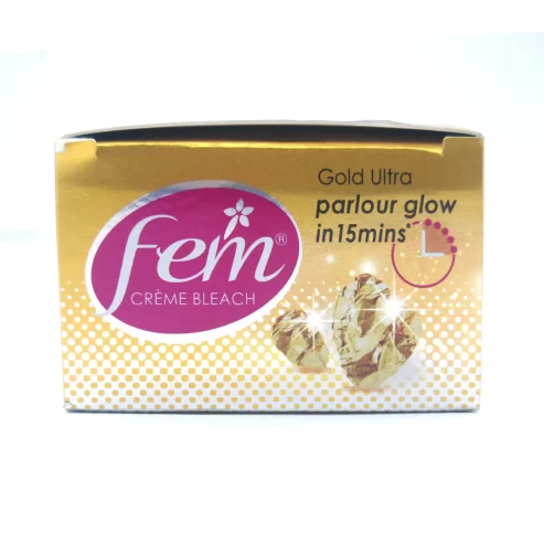 Fem Parlour-Golden-Glow Gold Bleach-Creme-10g