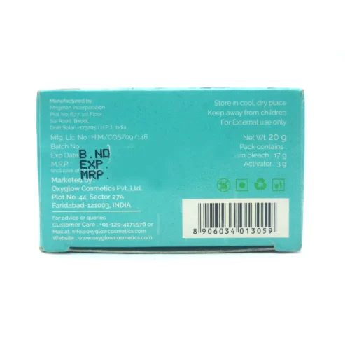 Oxyglow bleach Cream Contains Cream-17g and Activator-3g