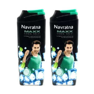 BUY ONE GET ONE FREE OFFER - Navratna Maxx Cool Talc Powder, 50g